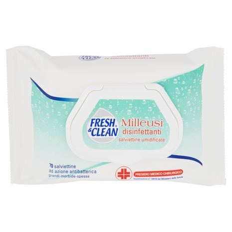 Fresh & Clean Milleusi disinfettanti salviettine umidificate 20 pz